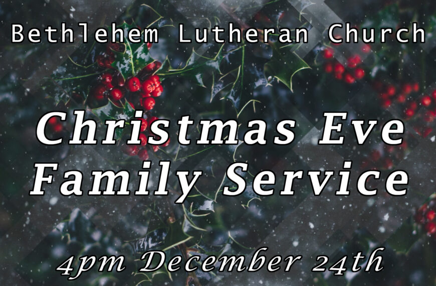 Christmas Eve 4:00 PM Family Service