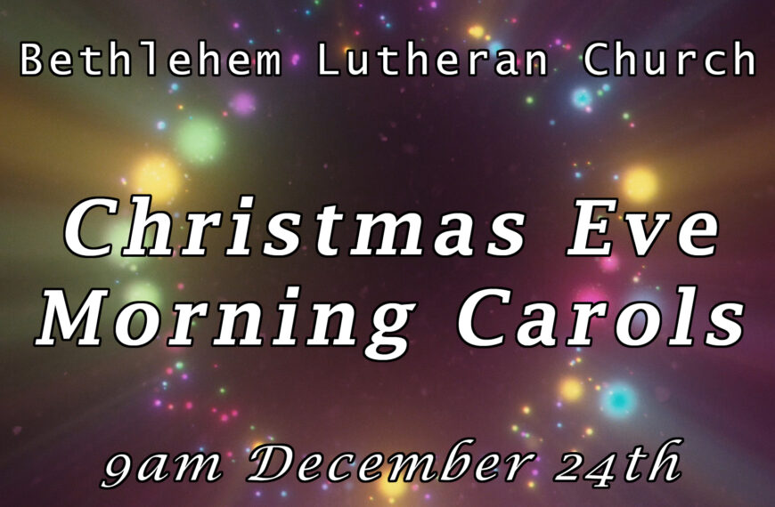 Christmas Eve Morning Service 12/24/23