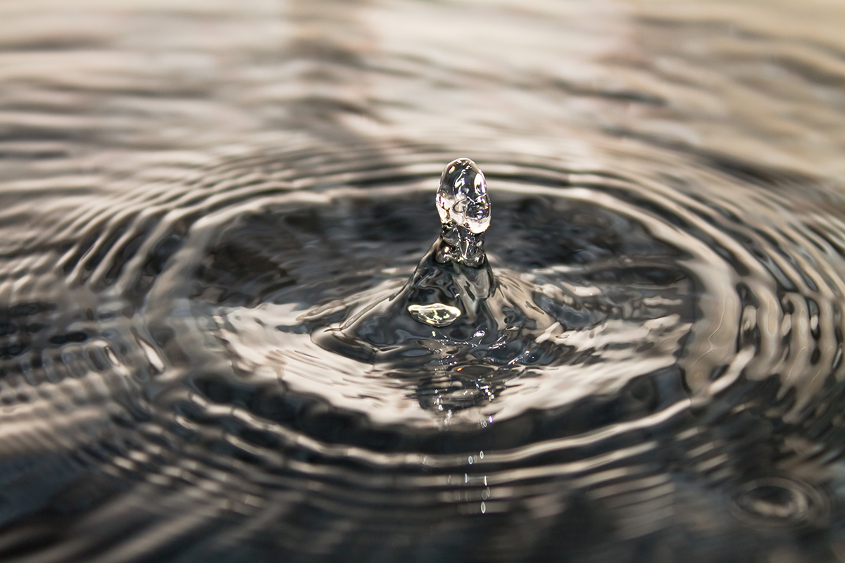 Image of a drop of water.